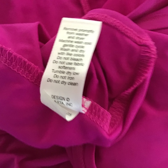 ATHLETA FOOTHILL NEON PINK SPLIT BACK TOP XS - Picture 15 of 16